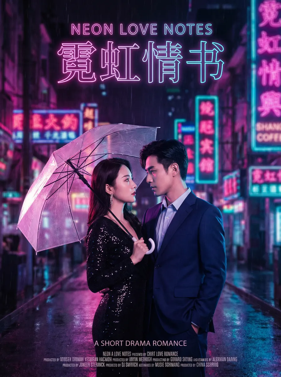 河南宁陵初中女生 热播都市爱情短剧 - 霓虹情书海报